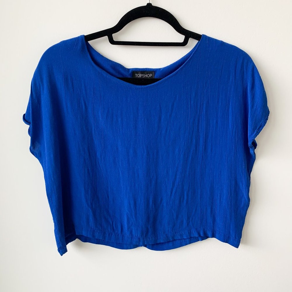TOPSHOP Cropped Silky Top